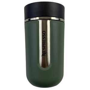 Never Used Nespresso Nomad Travel Mug Olive Green 10oz Coffee Tumbler Stainless
